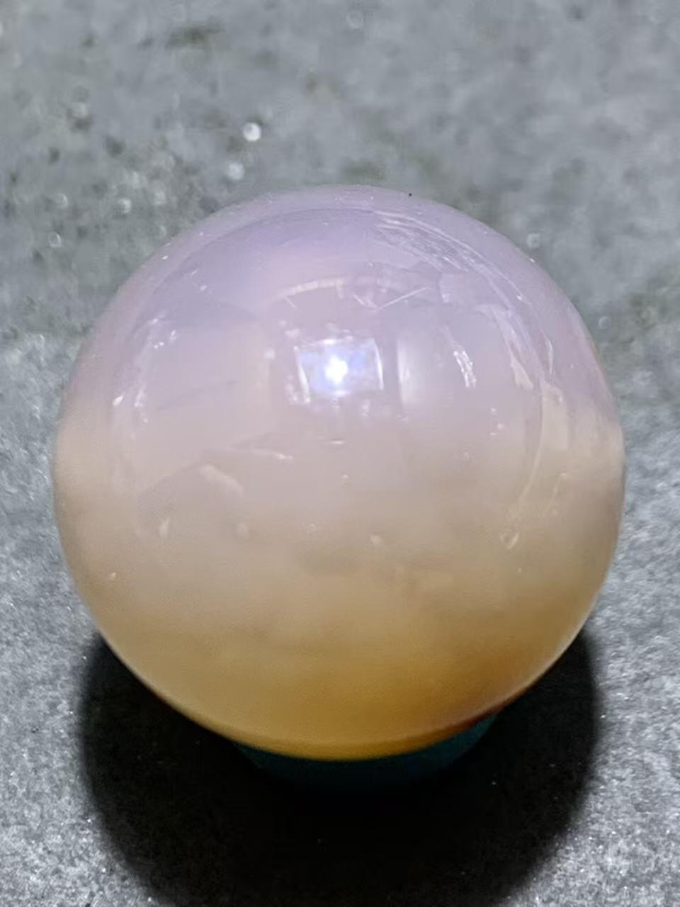 精美冻料高玉化战国红玛瑙圆珠一颗！