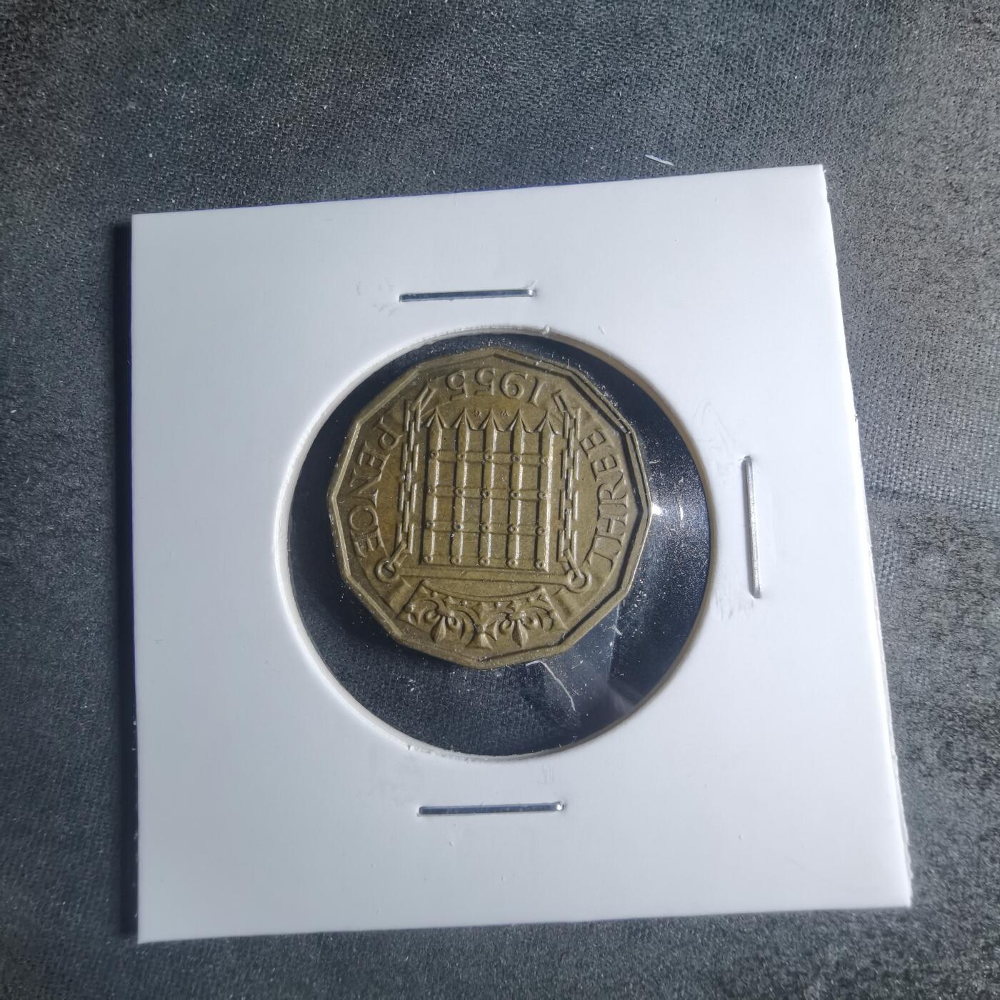 沼泽如烟--第885场 英国1955年3便士