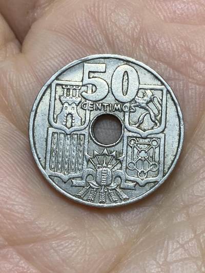 2025年第一百一十九场(总第一百四十五场）外国好品散币(免佣金) - 西班牙🇪🇸1963(64)年50分