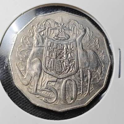 KK钱币收藏小铺  第361场  2月预留时间 周末发货 -  1976澳大利亚50便士铜币