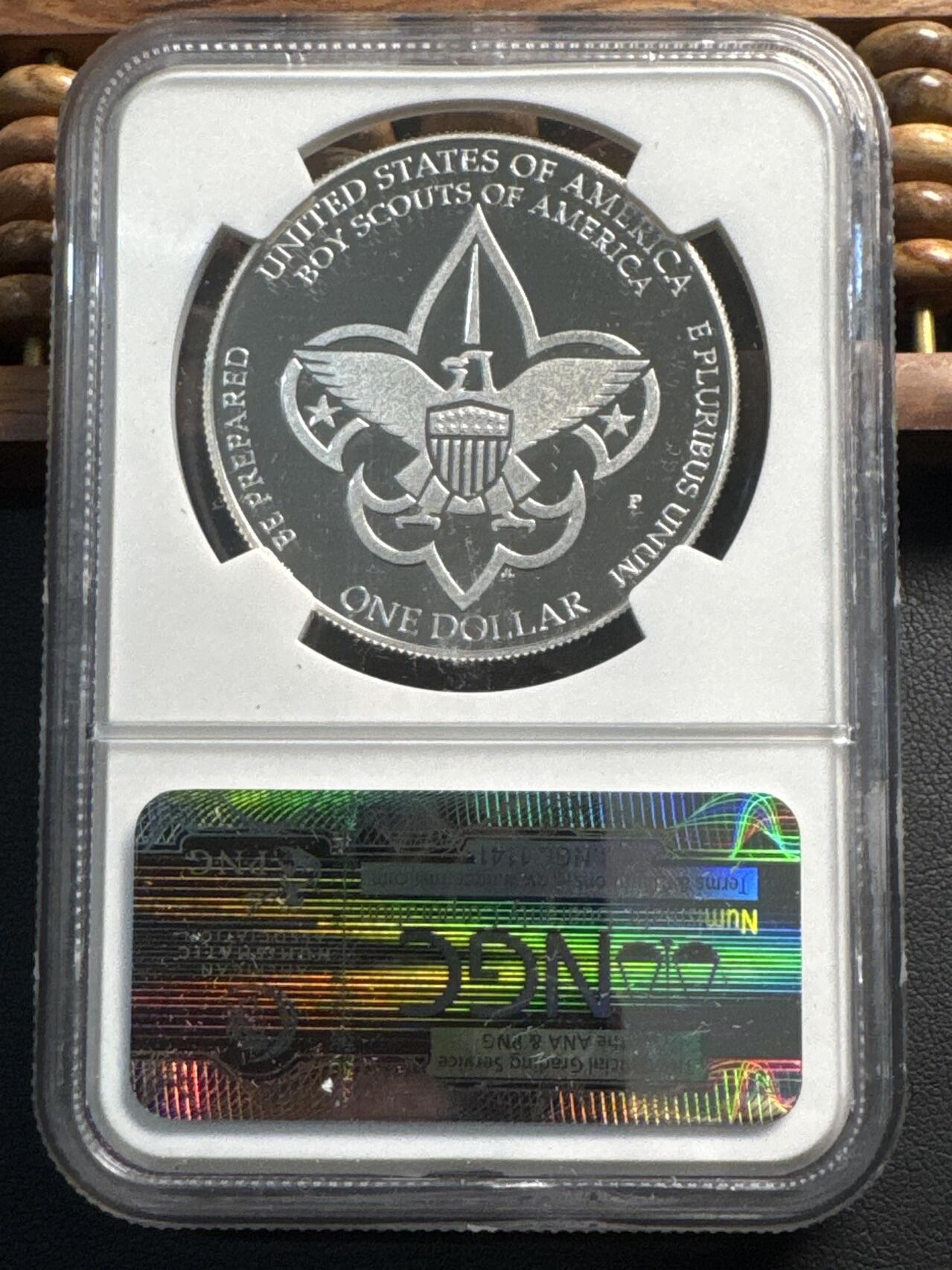 ❤️【币观天下】❤️ 第329期钱币拍卖- 2025.10.31周五晚上6点半场-长期征集拍品 2010年美国童子军银币NGC PF69