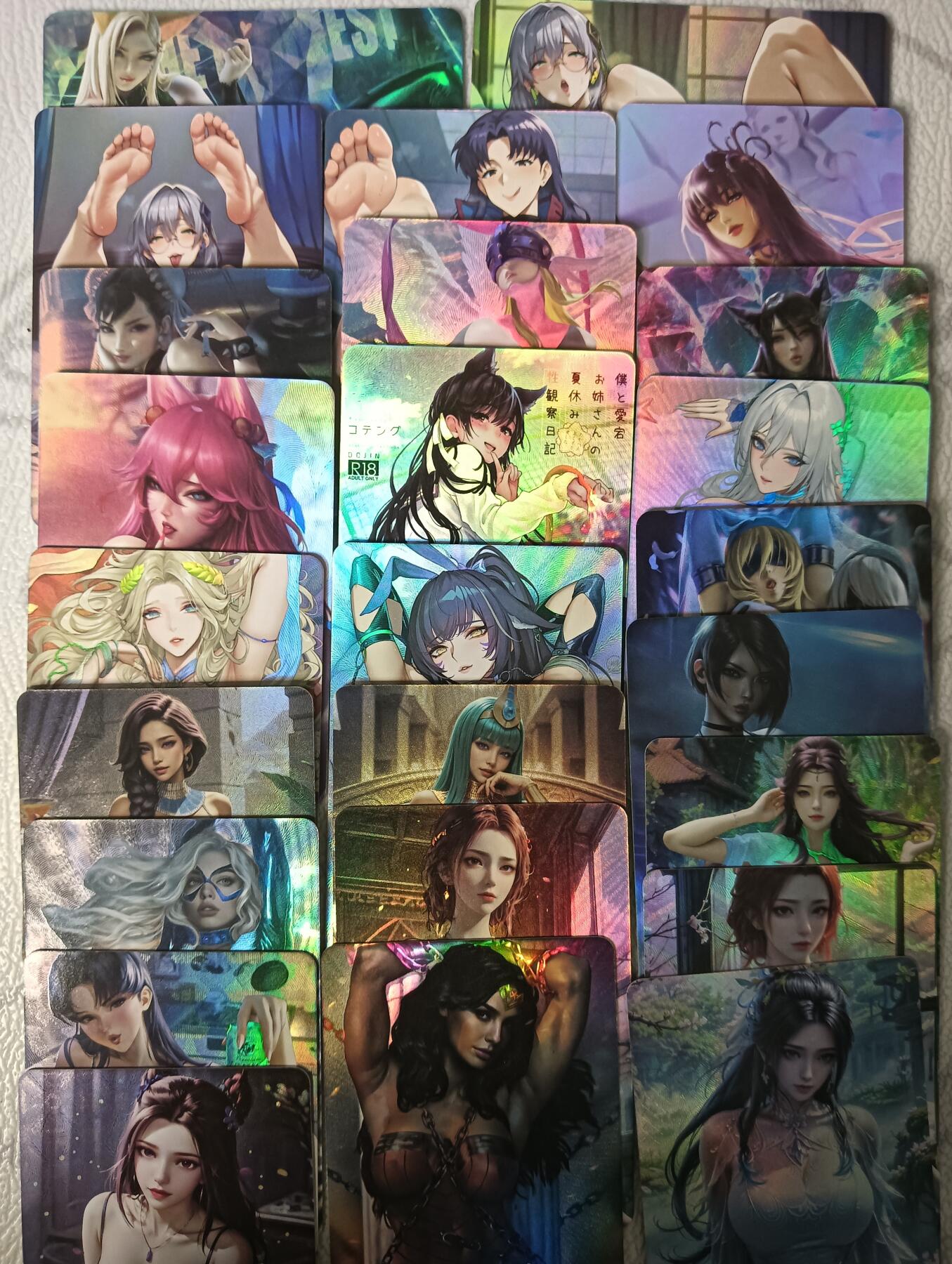 花开卡拍第45期（11月2号周日截拍，品控勿拍!!!拍品不寄存，运费5元，自制卡难免瑕疵，可能存在轻微撞角爆边等出厂瑕疵，品控介意勿拍！）