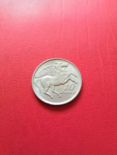 【云涧收藏】第七十五场 - 希腊1973年火凤凰10德拉马克，UNC