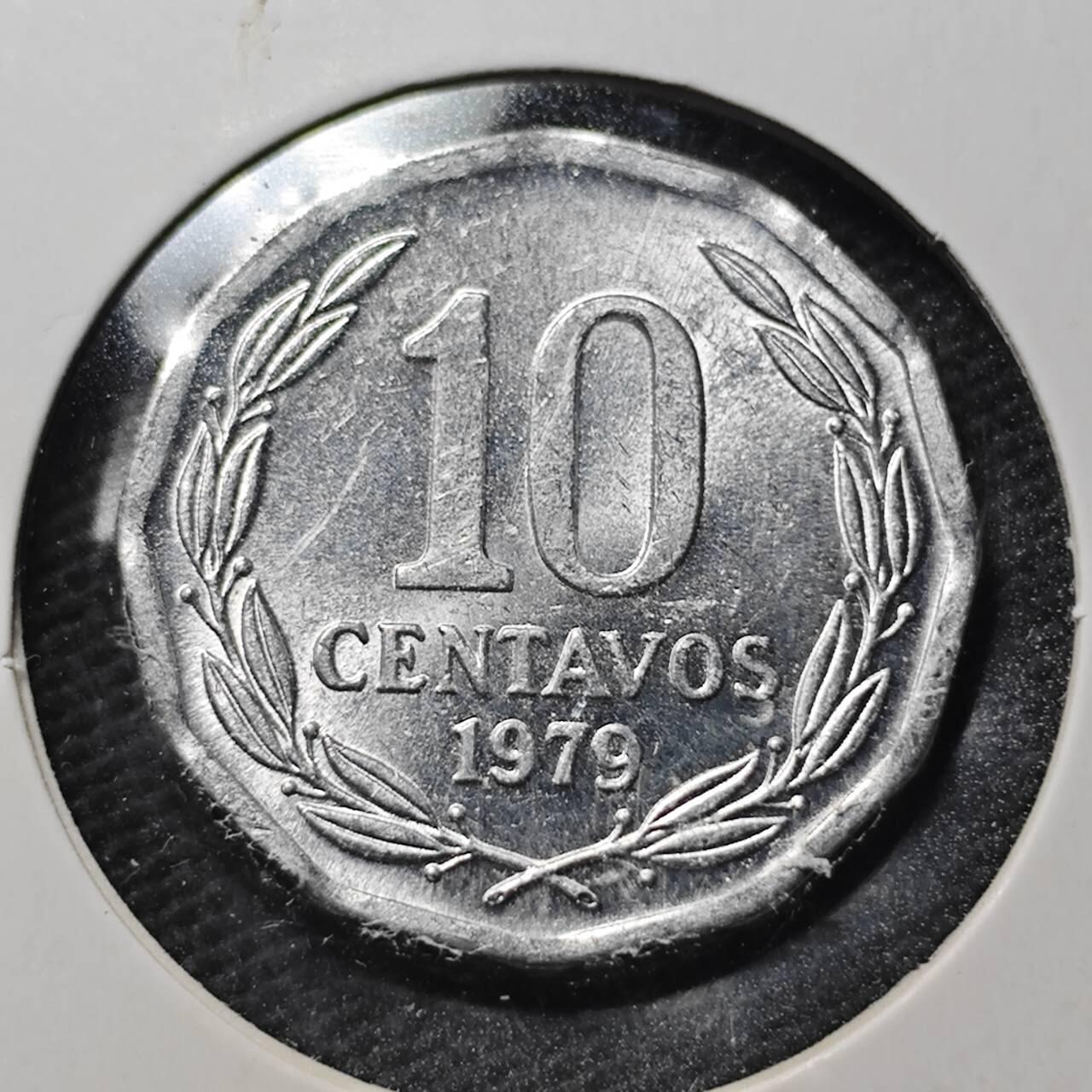 KK钱币收藏小铺  第360场  2月预留时间 周末发货  1979智利10分 好品