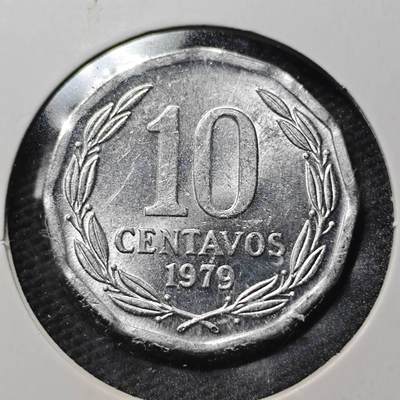 KK钱币收藏小铺  第360场  2月预留时间 周末发货 -  1979智利10分 好品