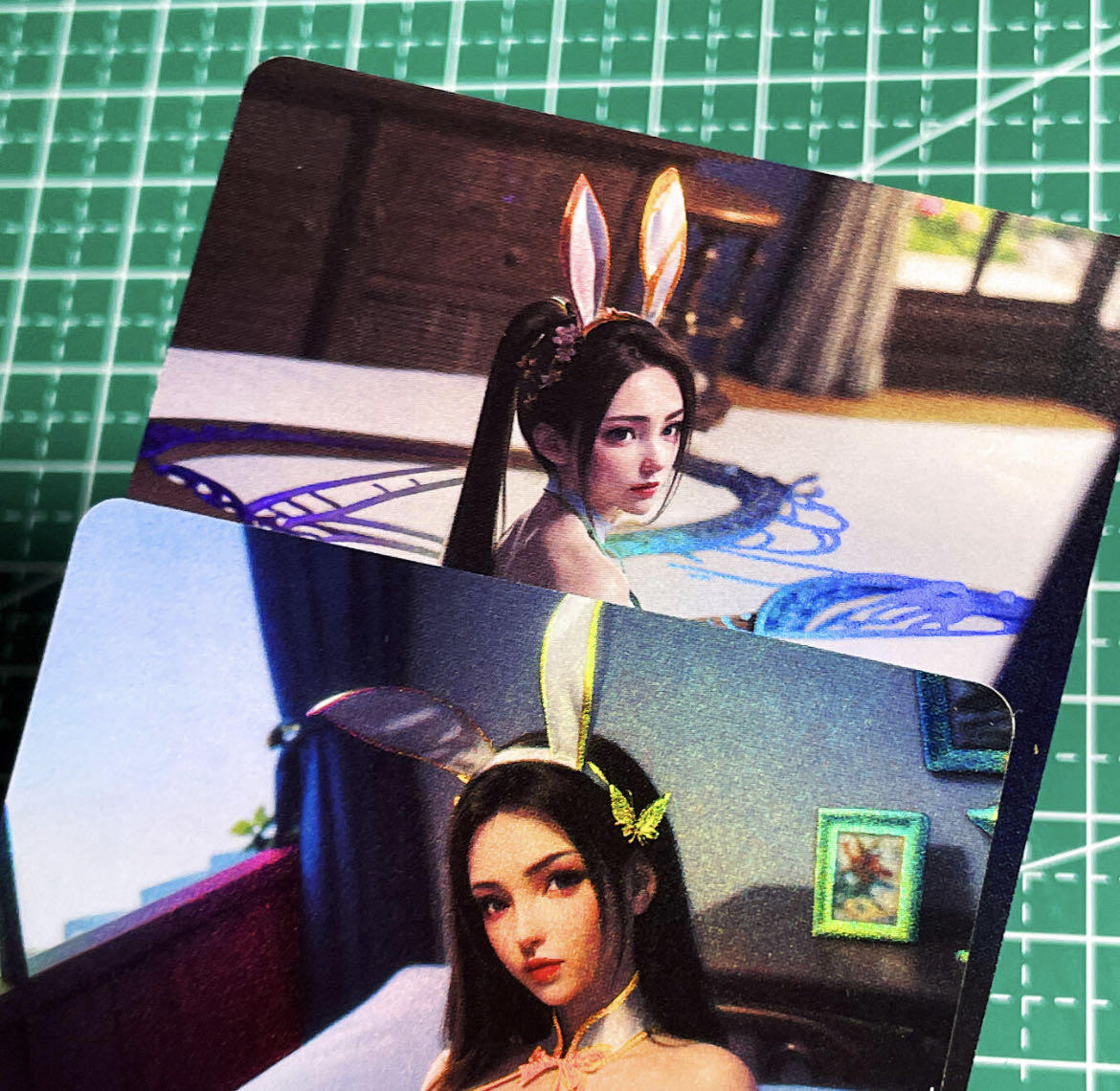 显眼宝35期 佣金1起 10月29日晚20:30截拍  热门动漫人物卡牌 斗破苍穹 纳兰嫣然  2张  彩闪 63*88