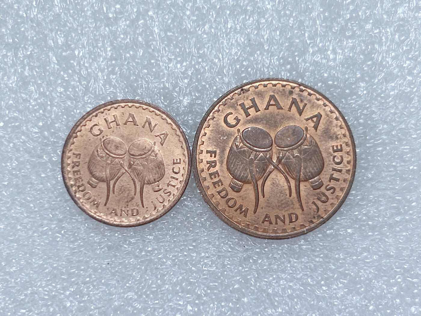 第一海外回流一元起拍收藏 散集专场  第259期 加纳1967年铜币 2枚