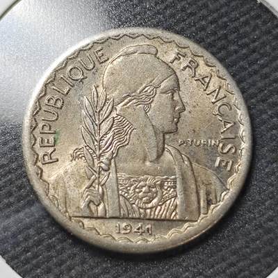 KK钱币收藏小铺  第361场  2月预留时间 周末发货 -  1941法属印支10分