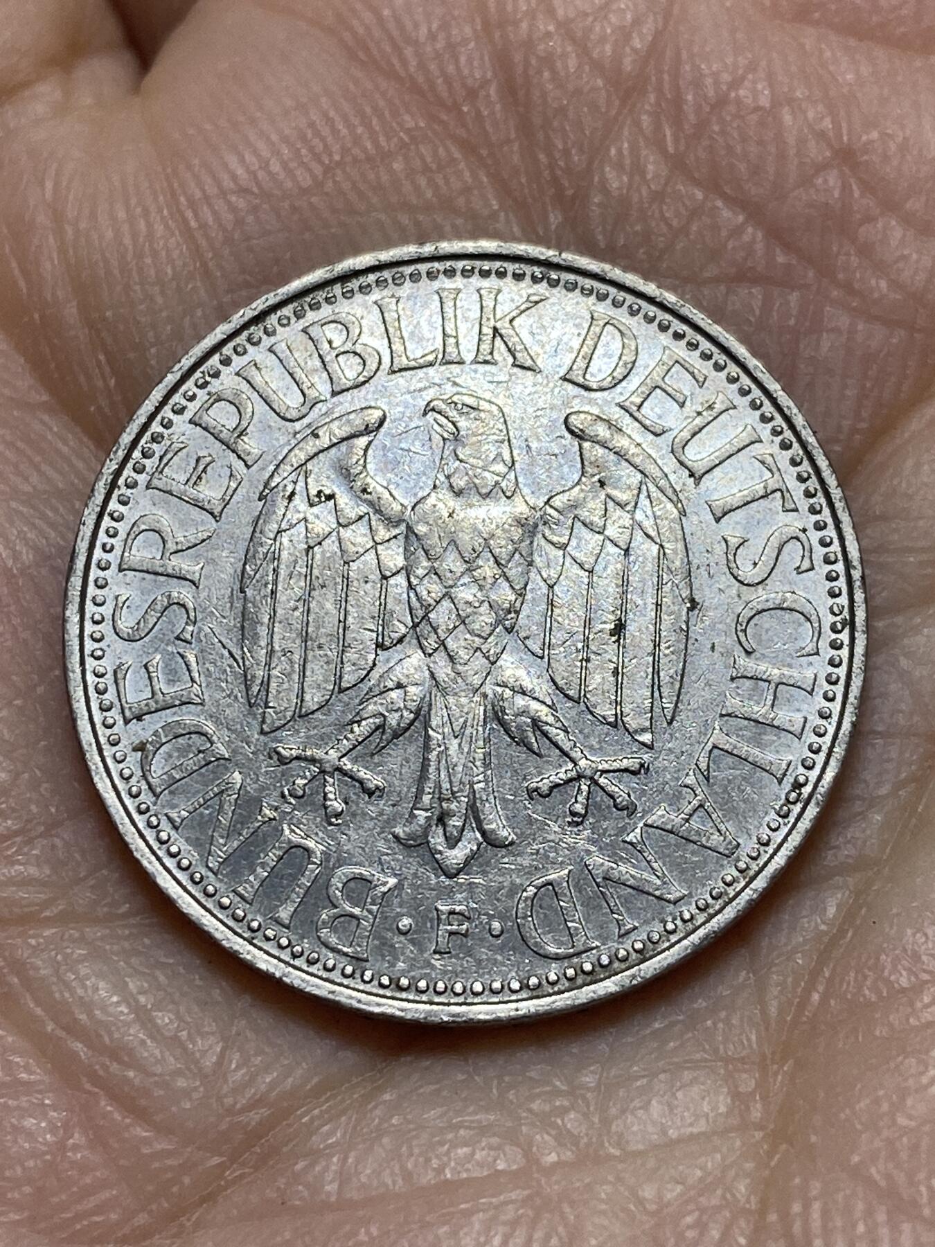 2025年第一百一十九场(总第一百四十五场）外国好品散币(免佣金) 德国🇩🇪1975年1马克(F标，斯图加特造)