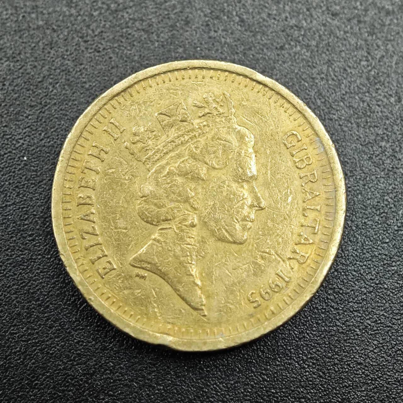 【淘币小摊】实时拍第七百七十九拍   散币场   满百包邮可预留二周 每周一统一发货   直布罗陀1995年一镑铜币