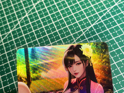 显眼宝35期 佣金1起 10月29日晚20:30截拍  - 嘎嘎鸭卡牌   古风美女系列     早期古风艺术卡F   共1张   折彩工艺   小卡尺寸  60*87