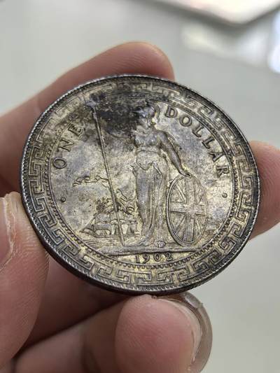 博洋堂世界钱币拍卖第144期（全场包邮） - 站洋1902B壹元 UNC原味 十分难得 如若清洗得当 可以高分