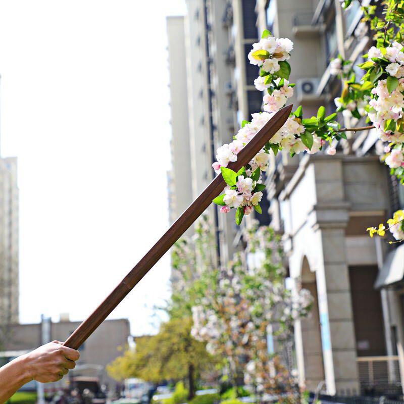 听雨轩（12） 重蚁木一体手工制作实木单手剑 88*3.5*2cm