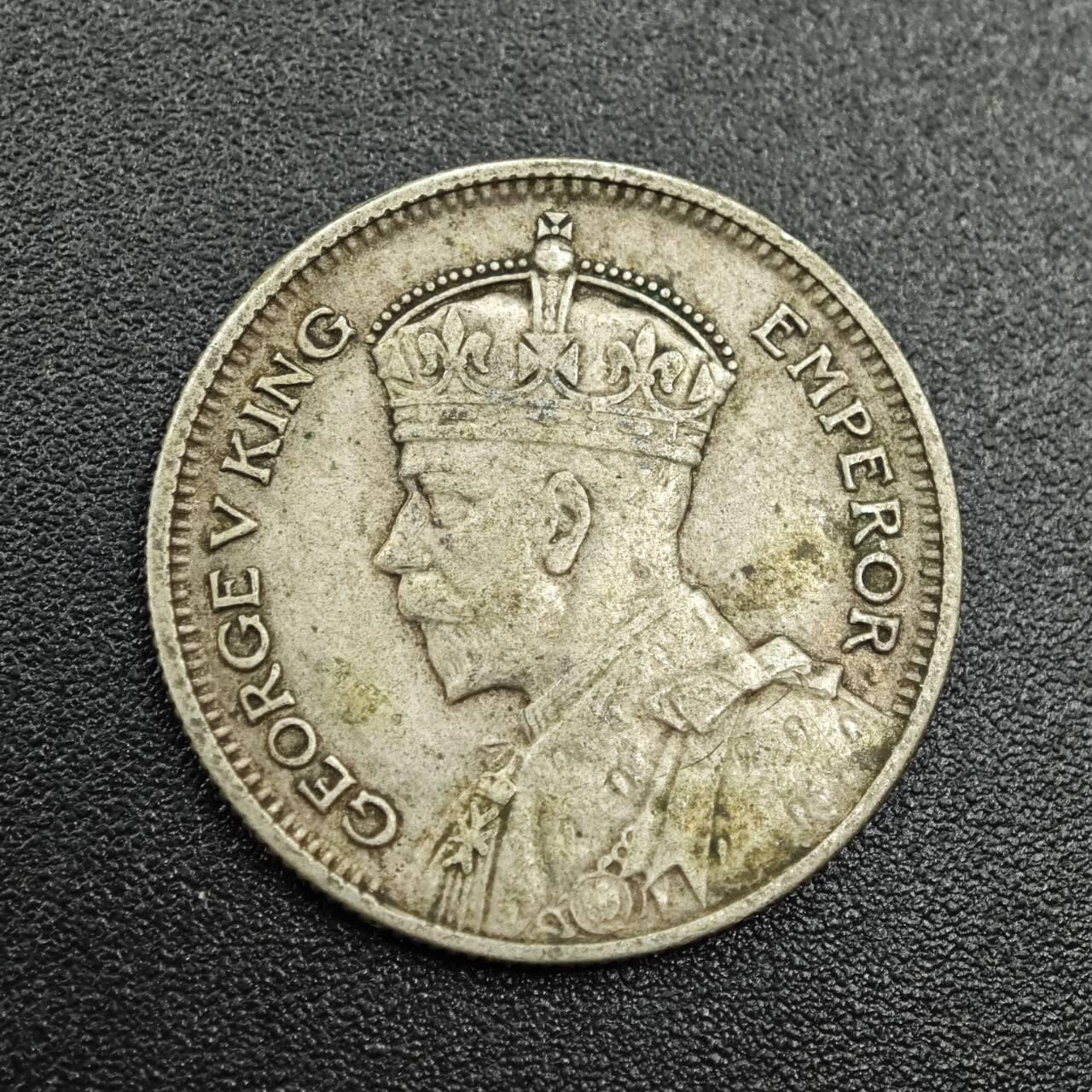 【淘币小摊】实时拍第七百七十九拍   散币场   满百包邮可预留二周 每周一统一发货   新西兰1934年乔治五世6便士银币