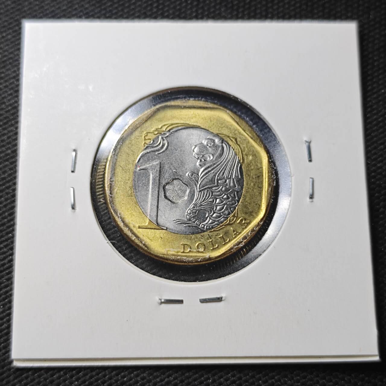 KK钱币收藏小铺  第360场  2月预留时间 周末发货  新加坡1元