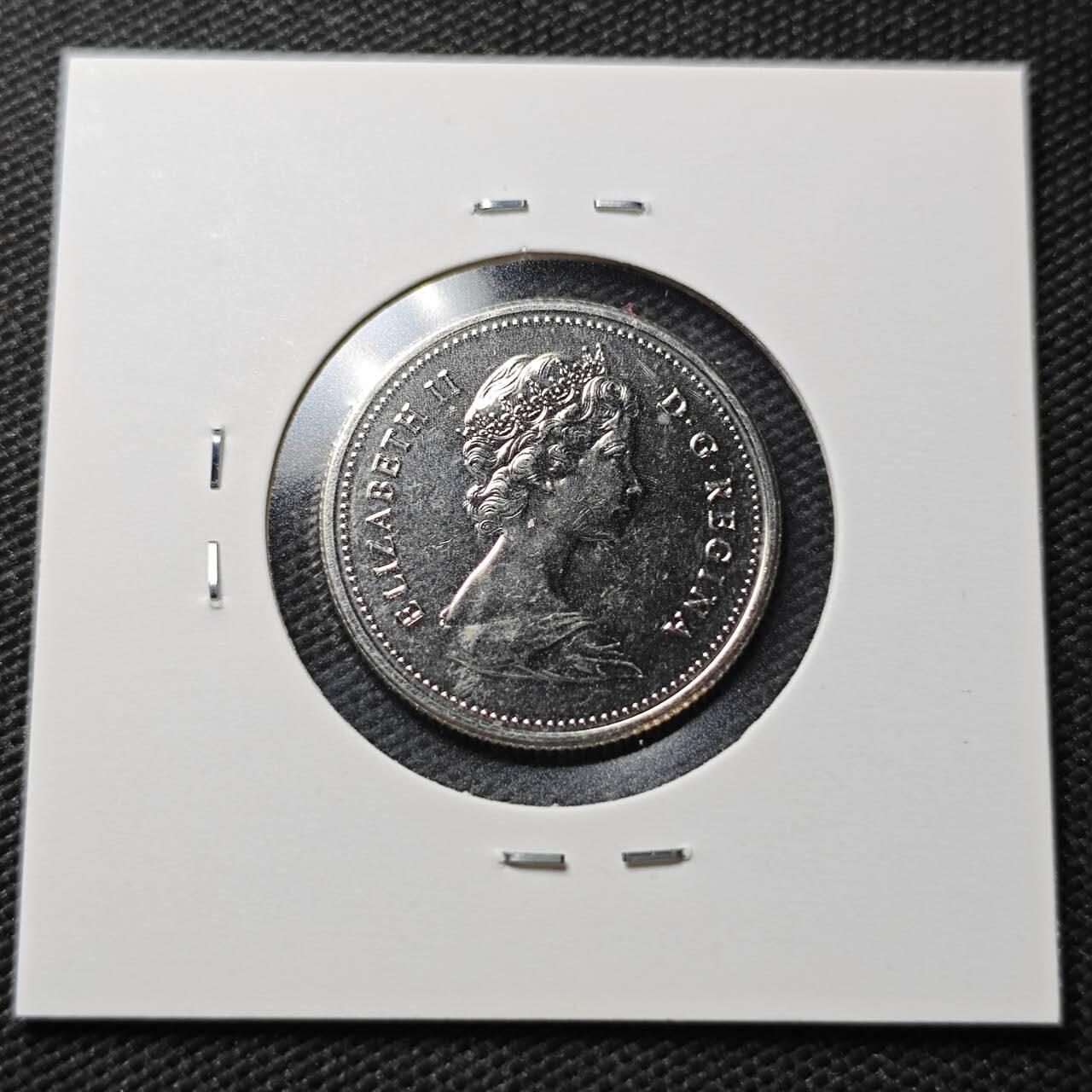 KK钱币收藏小铺  第361场  2月预留时间 周末发货 1985 加拿大25分精制币