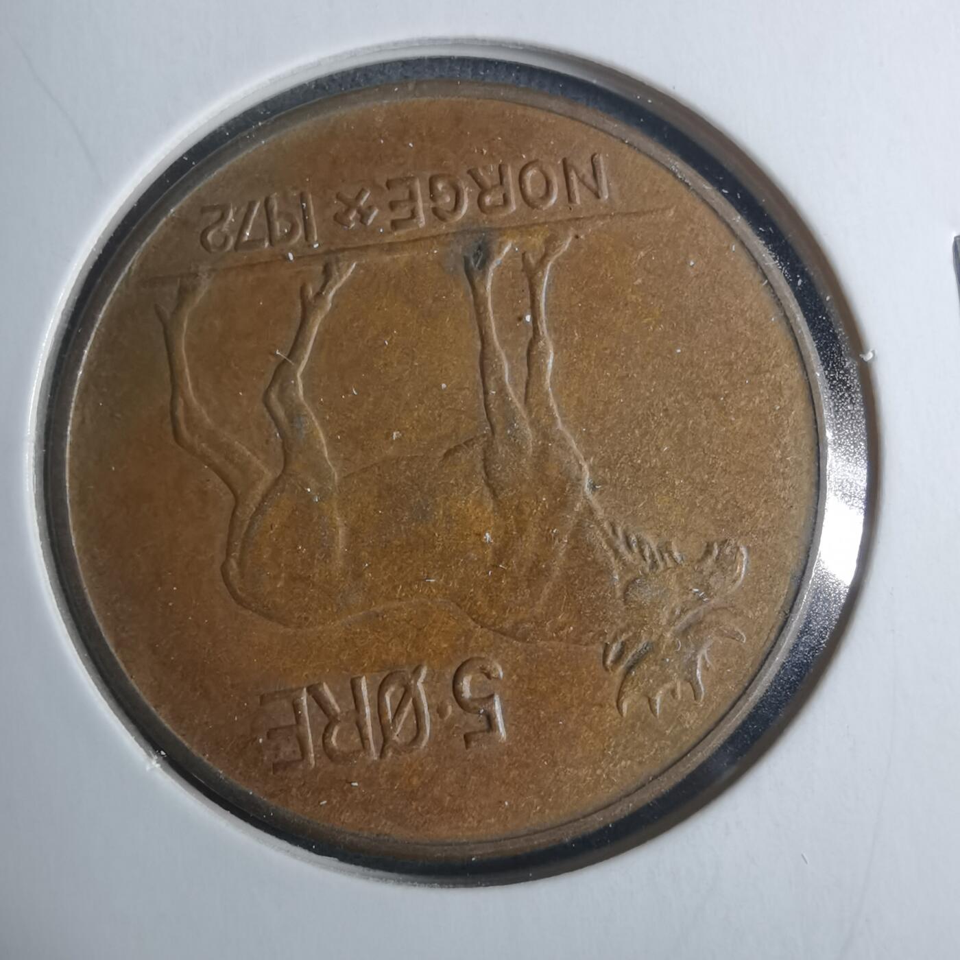 沼泽如烟--第885场 挪威1972年5欧尔