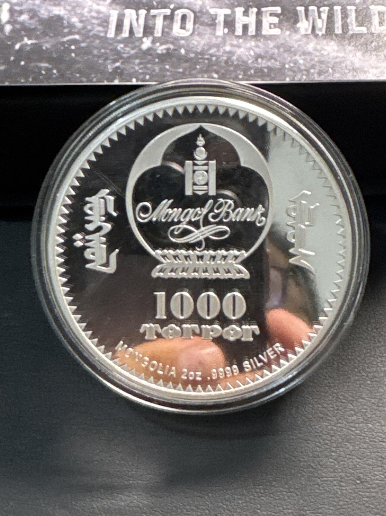 ❤️【币观天下】❤️ 第329期钱币拍卖- 2025.10.31周五晚上6点半场-长期征集拍品 蒙古2023年走进荒野系列第3枚牦牛2盎司彩色高浮雕纪念银币发行量999枚