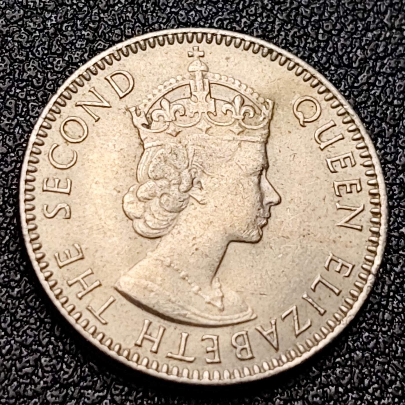 泉币菌-第120场-精品福利场 原光极美品 1967年 英属塞舌尔群岛 25分 镍币 