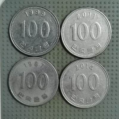 2025年第110场各国散币拍卖（总第110场） - 韩国100韩元4枚