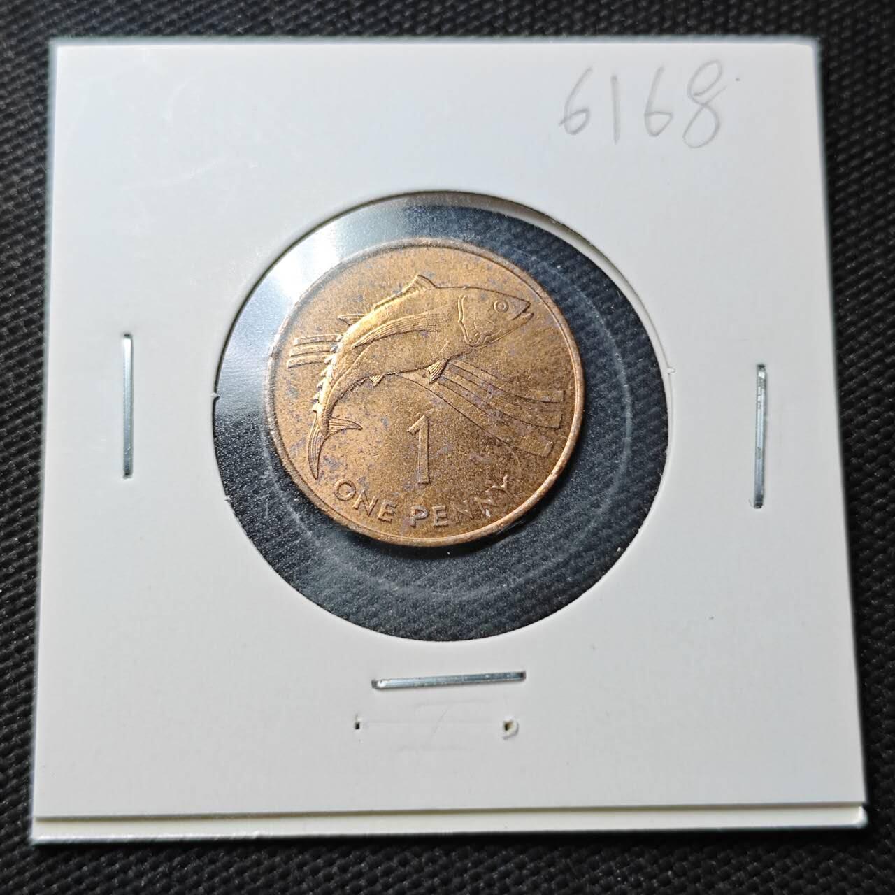 KK钱币收藏小铺  第361场  2月预留时间 周末发货  1991英属阿森松1便士铜币