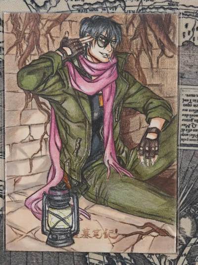 龙虎卡牌第六一场 （无佣金，单场满200元包邮，欢迎送拍） - 【手绘卡】盗墓笔记 画师:水蒸气A