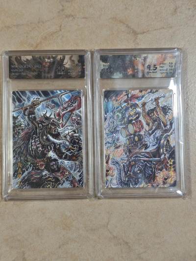 夜之极第三十四期 （11月1日周六晚9点截拍，欢迎竞拍） - JBH&卡有江湖 不二猿 200限编 蚩尤+黄帝 粗闪 9.5/10分