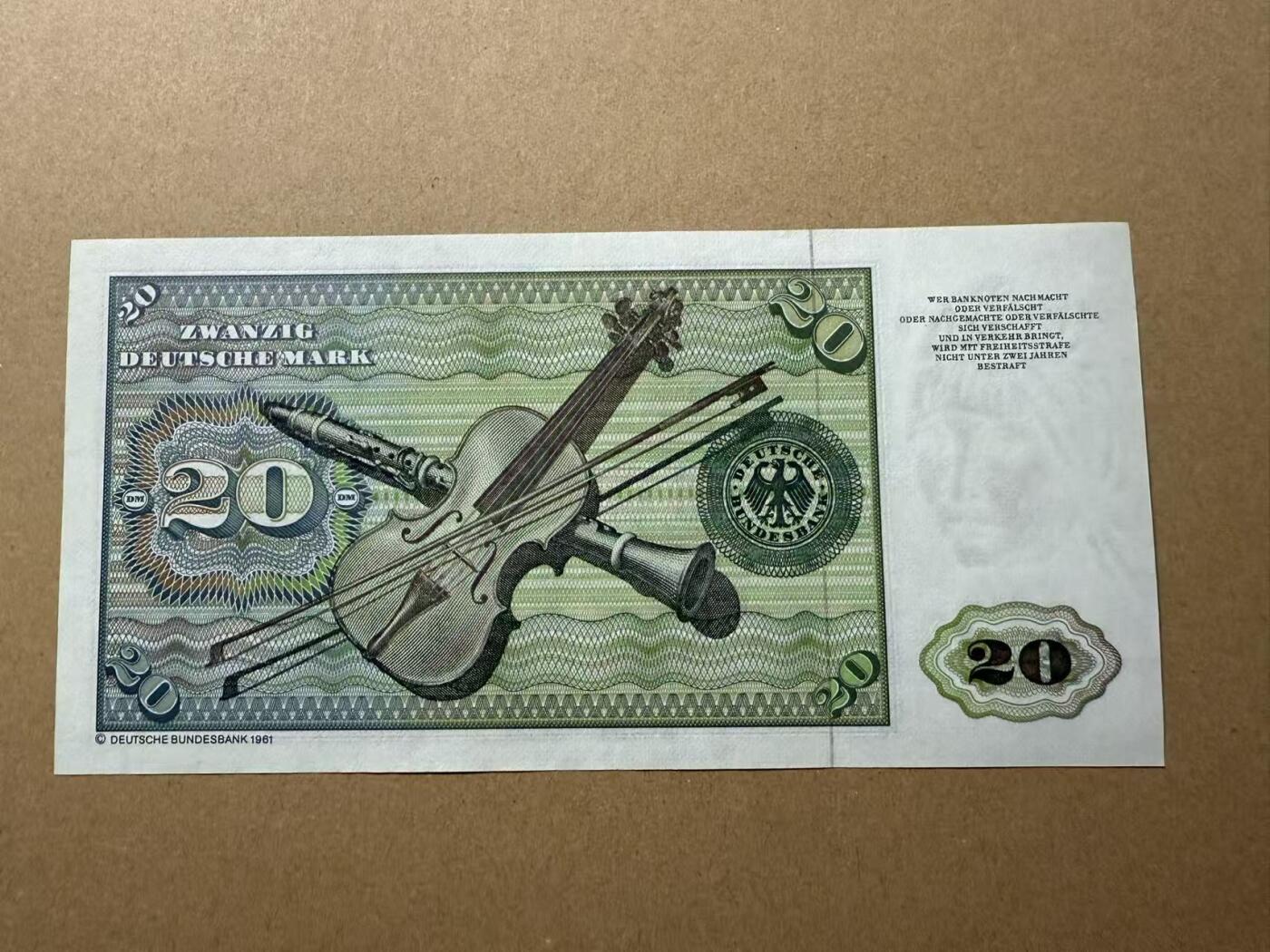 【礼羽收藏】🌏世界钱币拍卖第109期 德国1980年20马克 全新unc-