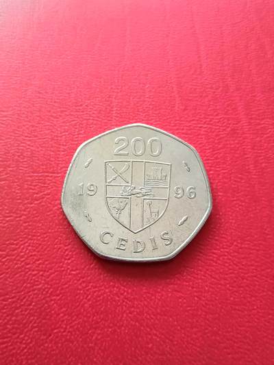 【云涧收藏】第七十五场 - 加纳1996年200塞地，UNC