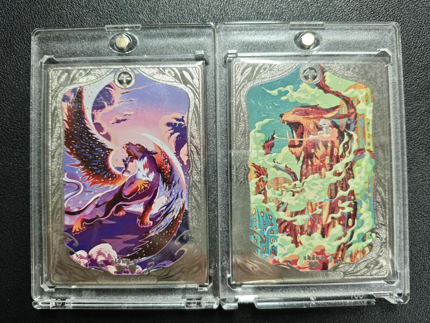 天玑星卡拍第133期《10.30周四截拍》持续收拍收评中 满赠卡需备注 卡盟文创 上古神话 女蜗补天 穷奇 狰 限编06 金属卡 两张