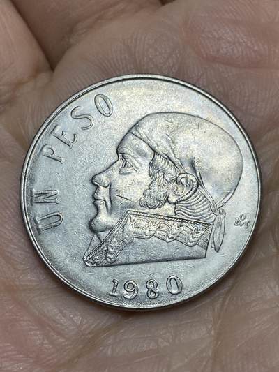 2025年第一百一十九场(总第一百四十五场）外国好品散币(免佣金) - 墨西哥🇲🇽1980年1比索