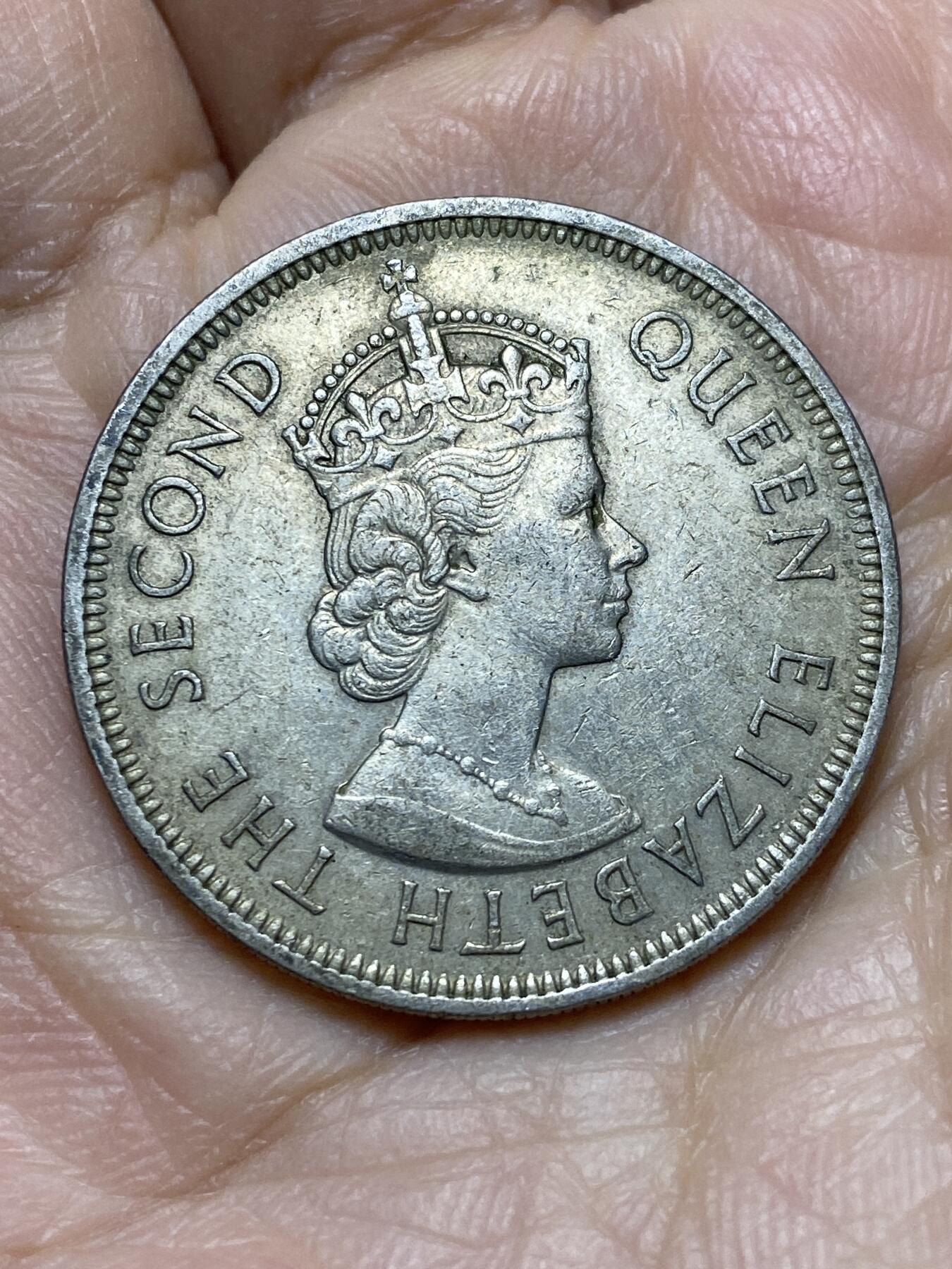 2025年第一百一十九场(总第一百四十五场）外国好品散币(免佣金) 香港1972年1元(伊丽莎白二世青年带冠，大饼一元)