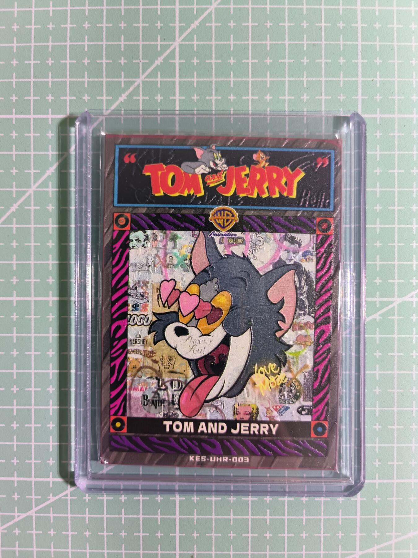 C先生卡牌 第15期 元集纪·刷子签·罐儿签·毒瘤签(持续收拍品中...) 【限编油画卡】卡尔森 63/77编《猫和老鼠》KES-UHR-003