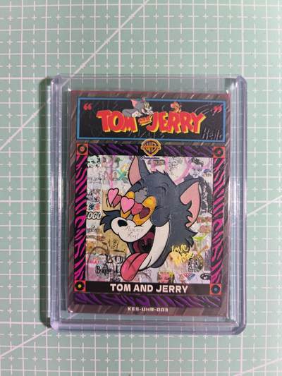 C先生卡牌 第15期 元集纪·刷子签·罐儿签·毒瘤签(持续收拍品中...) - 【限编油画卡】卡尔森 63/77编《猫和老鼠》KES-UHR-003