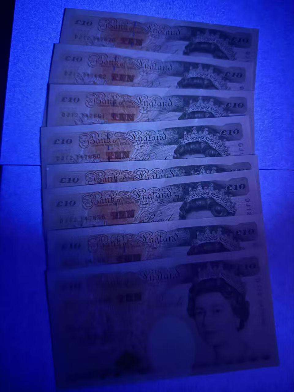 【礼羽收藏】🌏世界钱币拍卖第109期 英国1993年 10镑 8张连号 全新unc- 有潮