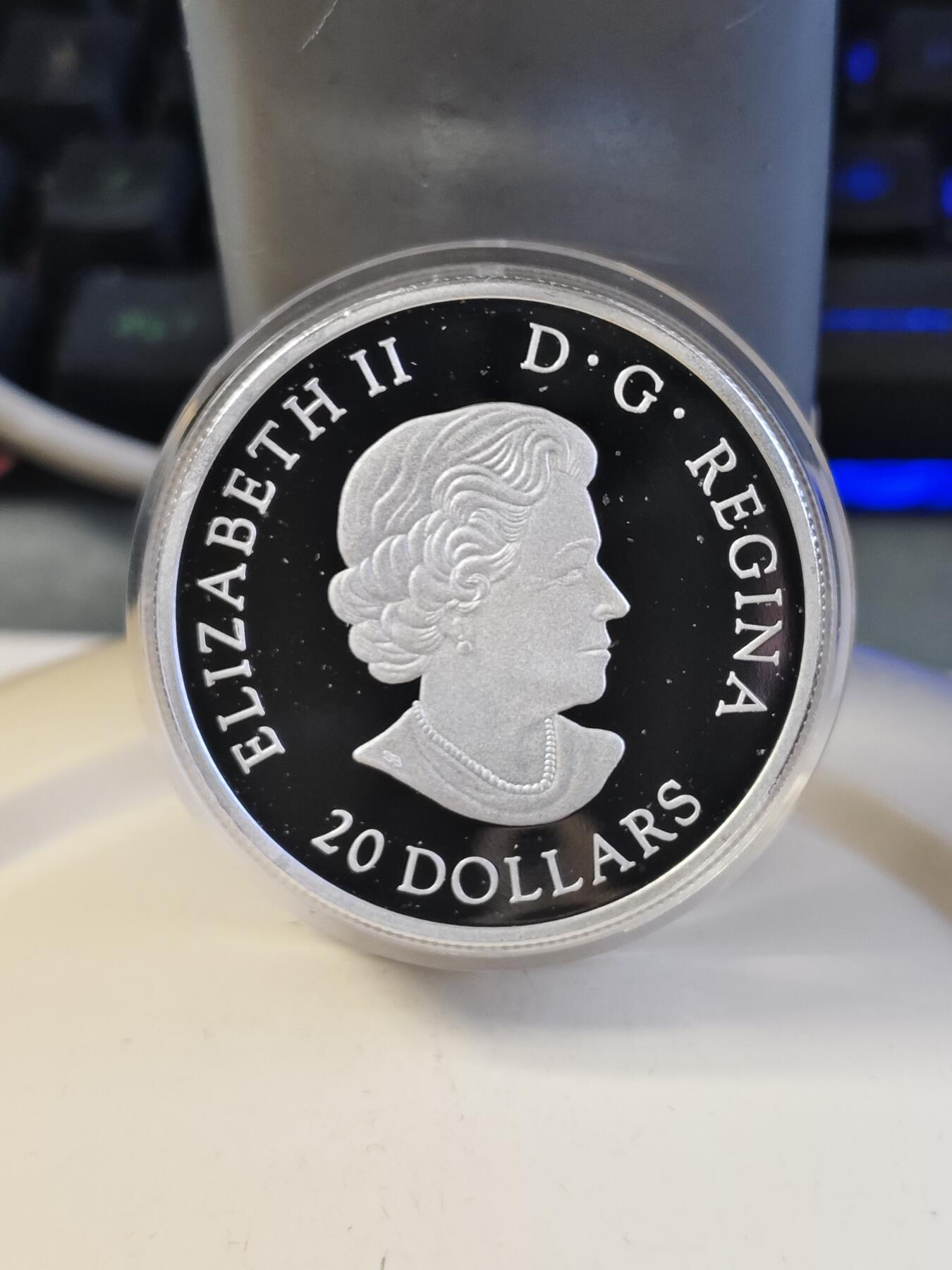 第180期拍卖【长期征集拍品】【北京币展专场】 加拿大2018年冰河世纪系列1长毛猛犸困冰技术银币，9999银，发行5000枚