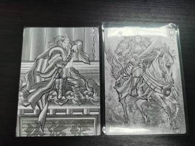 夜之极第三十四期 （11月1日周六晚9点截拍，欢迎竞拍） - 卡德曼 张建东水浒 30/99 施恩+23/99 燕顺 线粗