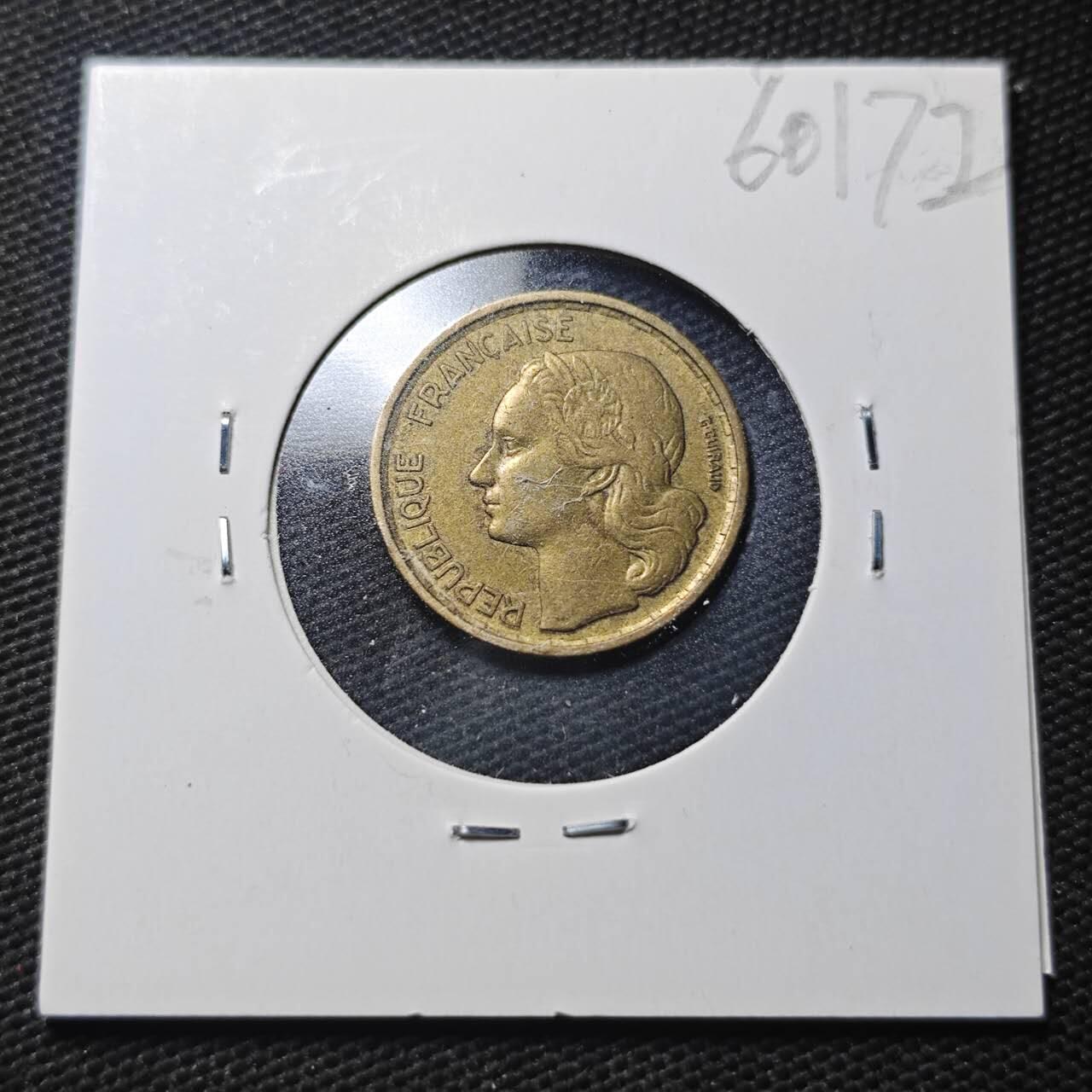 KK钱币收藏小铺  第360场  2月预留时间 周末发货  法国10法郎铜币
