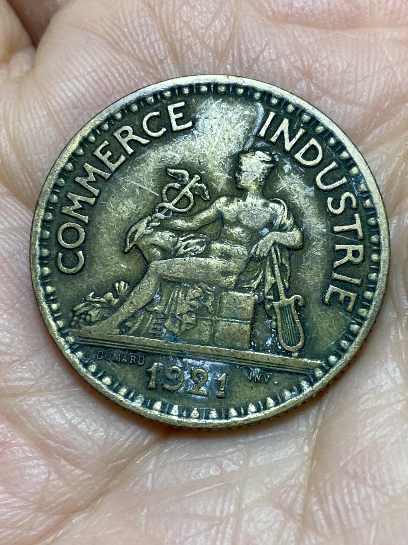 2025年第一百一十九场(总第一百四十五场）外国好品散币(免佣金) 法兰西第三共和国1921年2法郎