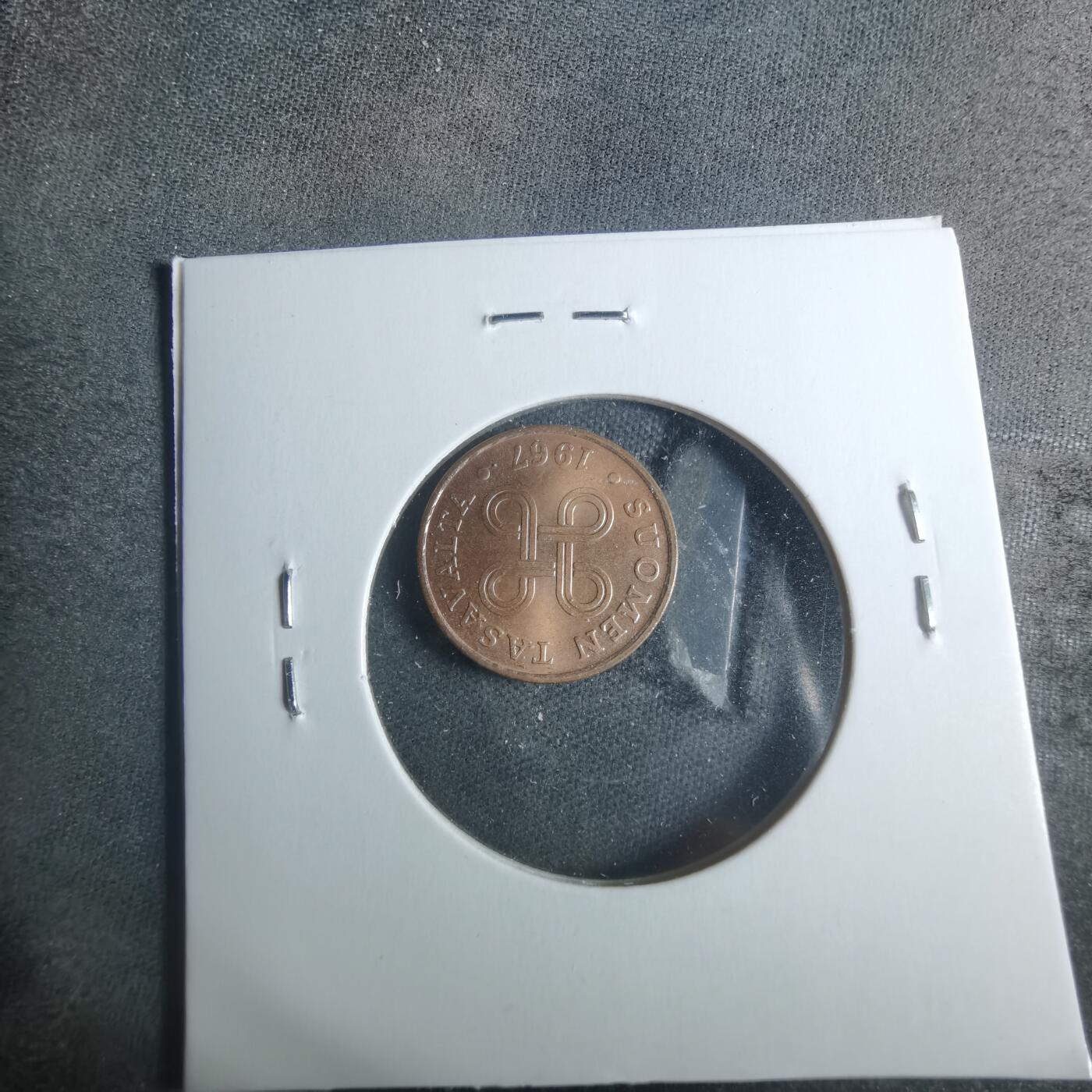 沼泽如烟--第885场 芬兰1967年1芬尼