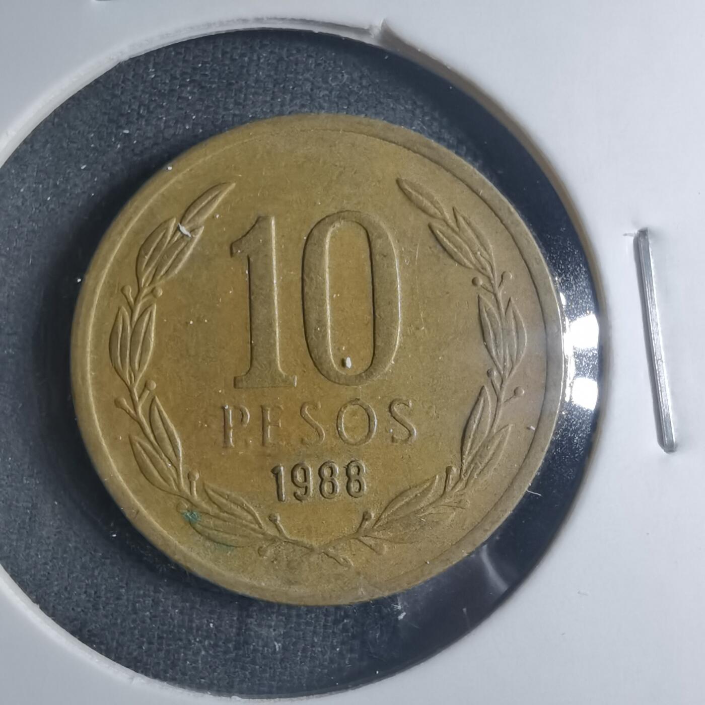 沼泽如烟--第885场 智利1988年10比索