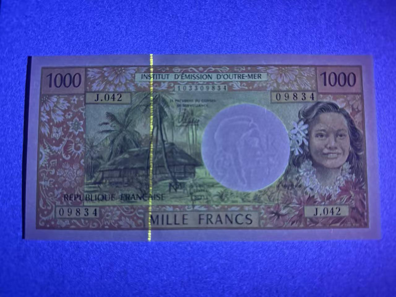 【礼羽收藏】🌏世界钱币拍卖第109期 法属太平洋 1000 全新unc 