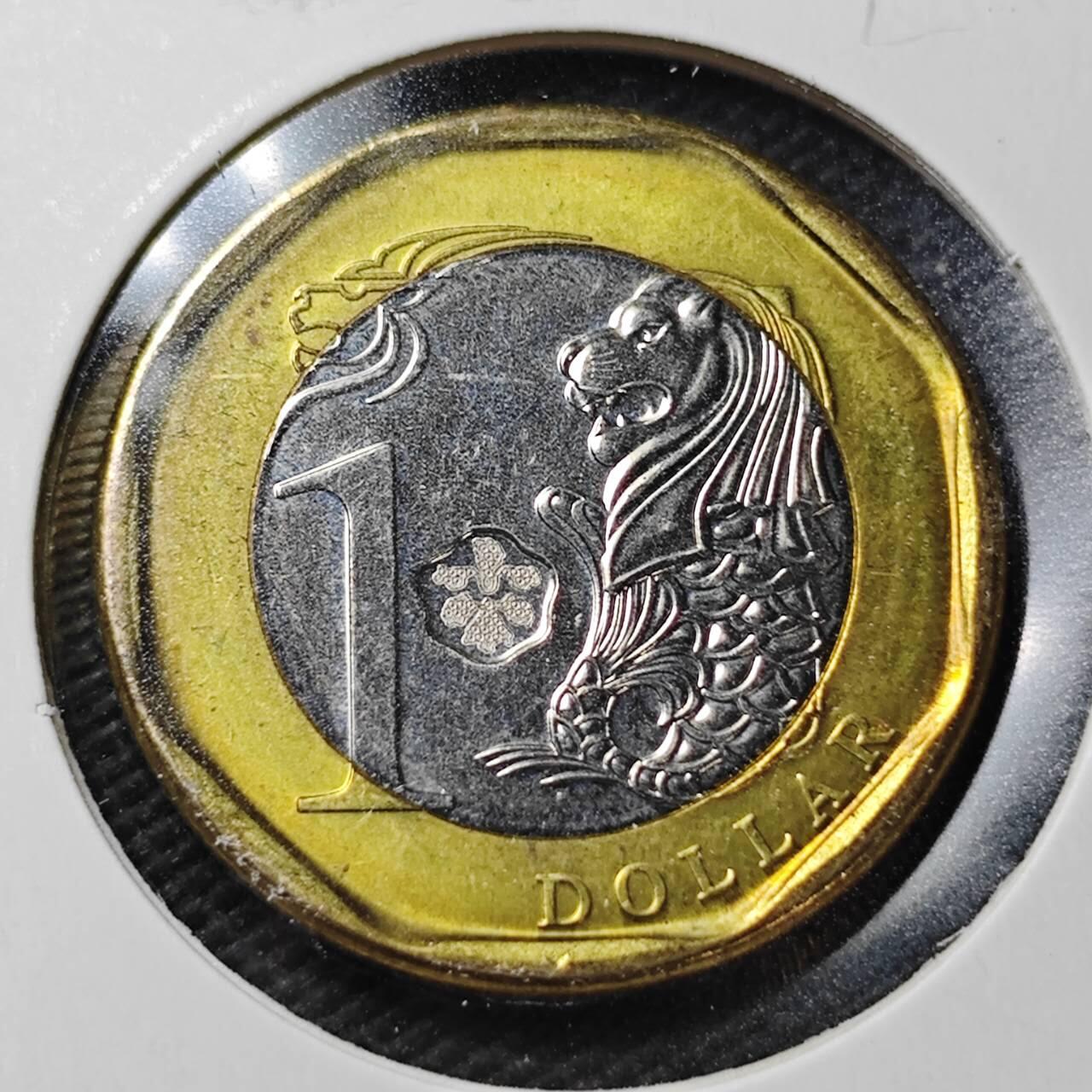 KK钱币收藏小铺  第361场  2月预留时间 周末发货  新加坡1元