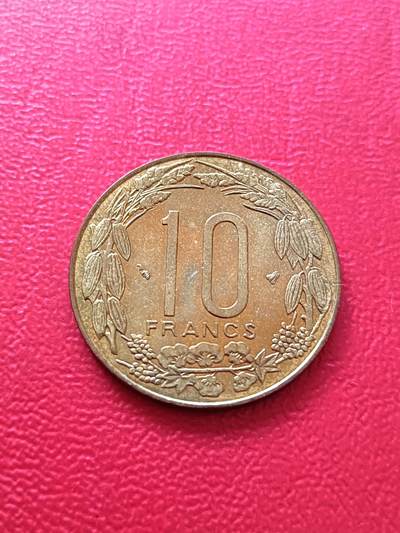 【云涧收藏】第七十五场 - 中非1996年10法朗，UNC