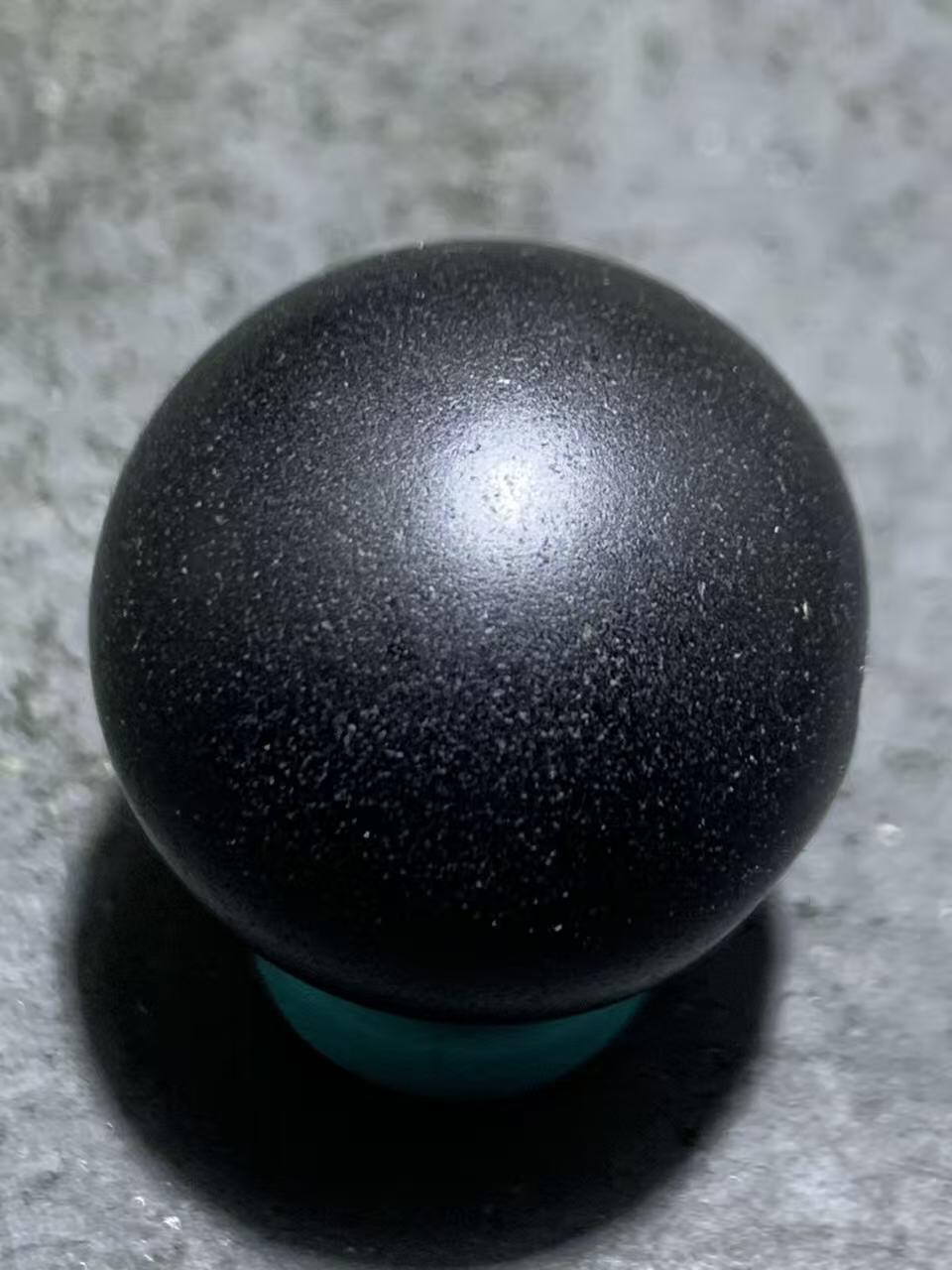 精美亚光冰飘天眼纹药师玛瑙随形圆珠一个，