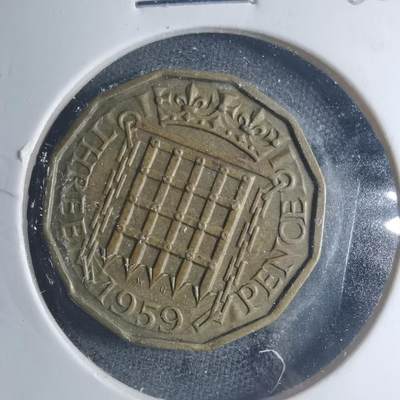 沼泽如烟--第885场 - 英国1959年3便士