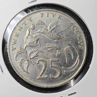 KK钱币收藏小铺  第361场  2月预留时间 周末发货 -  1989牙买加25分 蜂鸟