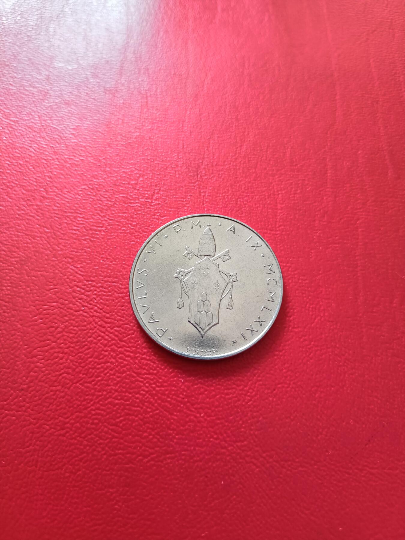 【云涧收藏】第七十五场 梵蒂冈1971年100里拉，UNC