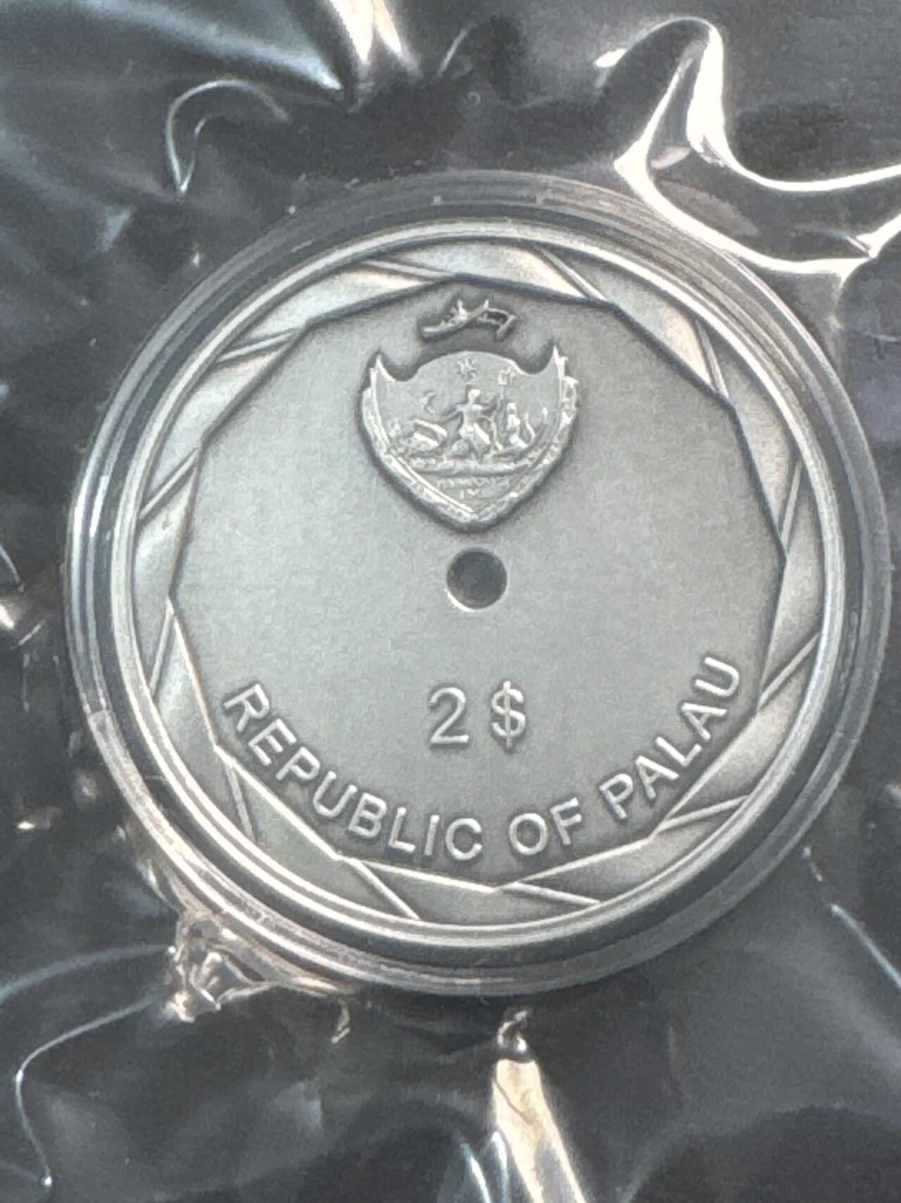 ❤️【币观天下】❤️ 第329期钱币拍卖- 2025.10.31周五晚上6点半场-长期征集拍品 帕劳 2019年照相术发明180周年仿古暗盒古典相机银币