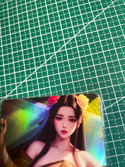 显眼宝35期 佣金1起 10月29日晚20:30截拍  - 嘎嘎鸭卡牌   古风美女系列     早期古风艺术卡A   共1张   折彩工艺   小卡尺寸  60*87
